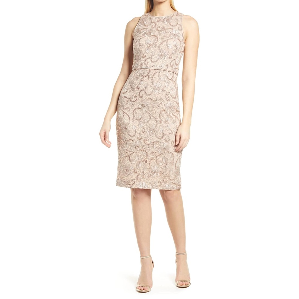 NWOT Vince‎ Camuto Women’s Sequin Lace Bodycon Dress - Size 6